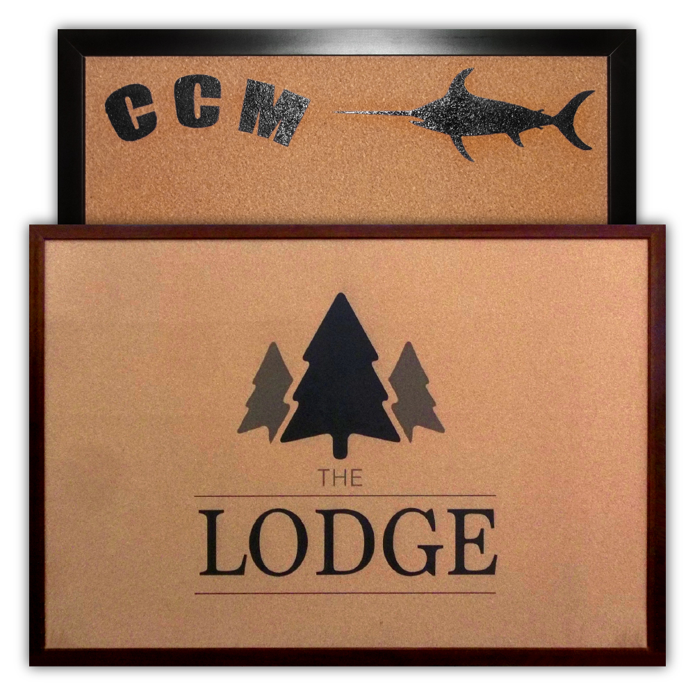 Custom Printed Cork Bulletin Board Examples 