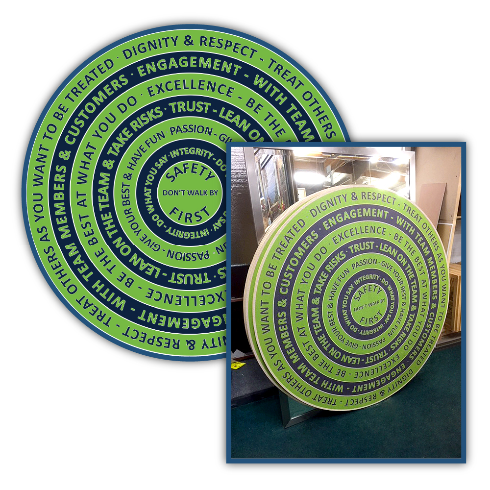 Custom Printed Round Cork Bulletin Boards 