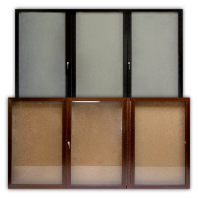 Custom Three-Door Enclosed Wallboards