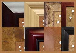 Shop wood finish custom cork boards by color of wooden frame