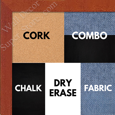 BB1511-3 Honey Stained Maple - Small Custom Cork Chalk or Dry Erase Board